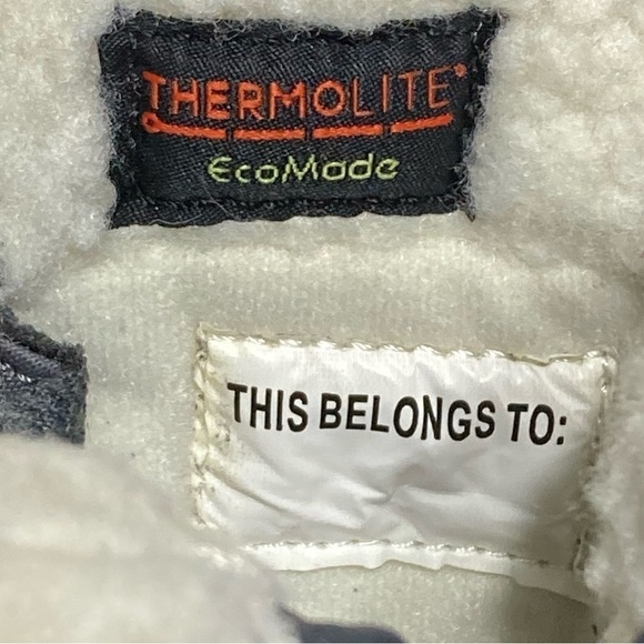 Cat & Jack Kids Black/Pink/Green Leather Journey Winter Snow Boots Size US 5 - Picture 11 of 12